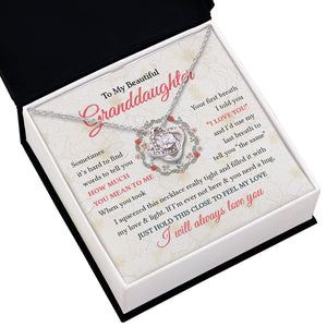 J'ai rempli ce collier de mon amour et de ma lumière - Collier nœud d'amour familial - Cadeau pour petite-fille