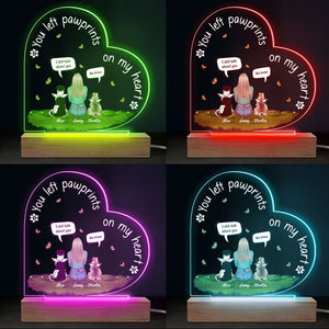 I Still Talk About You - Memorial Personalized Custom Heart Shaped 3D LED Light - Sympathy Gift, Gift For Pet Owners, Pet Lovers