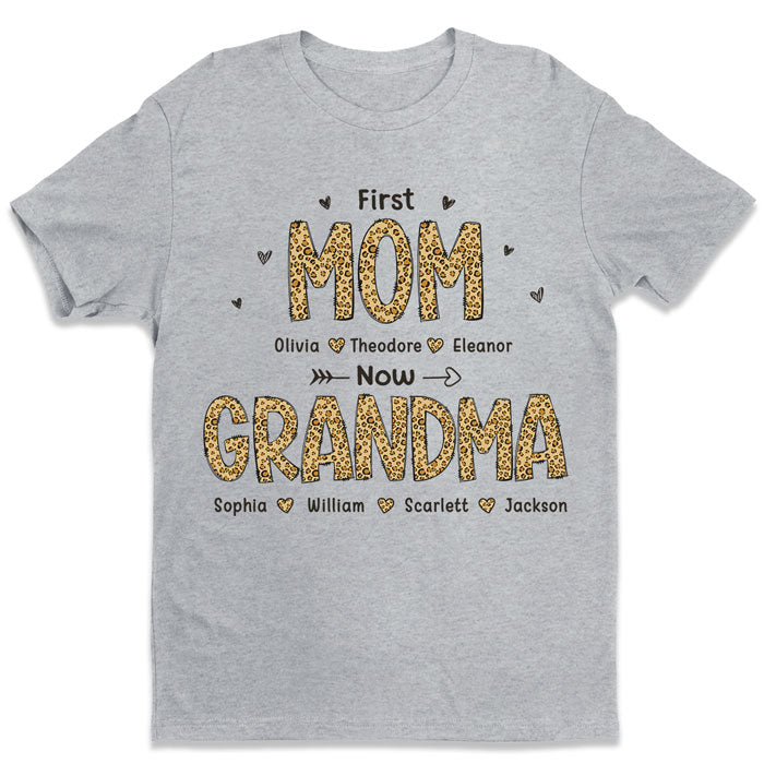 D'abord maman, maintenant grand-mère - T-shirt unisexe personnalisé, sweat à capuche, sweat-shirt - Cadeau fête des mères, anniversaire pour grand-mère