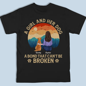 La vie de fille est meilleure avec un chien - T-shirt, sweat à capuche et sweat-shirt unisexe personnalisé avec imprimé chien - Cadeau pour les propriétaires et les amoureux des animaux