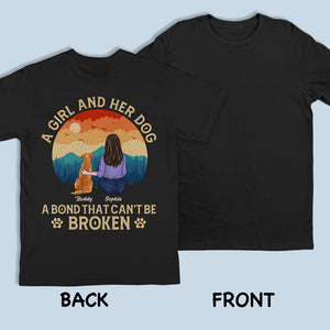 La vie de fille est meilleure avec un chien - T-shirt, sweat à capuche et sweat-shirt unisexe personnalisé avec imprimé chien - Cadeau pour les propriétaires et les amoureux des animaux