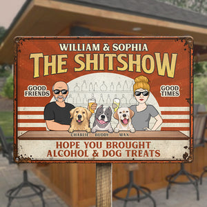 Welcome To The Special Show - Dog Personalized Custom Home Decor Metal Sign - House Warming Gift For Pet Owners, Pet Lovers