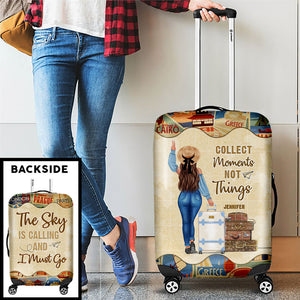 Si ce n'est pas maintenant, alors quand ? - Housse de bagage personnalisée pour voyage - Cadeau pour les amoureux du voyage