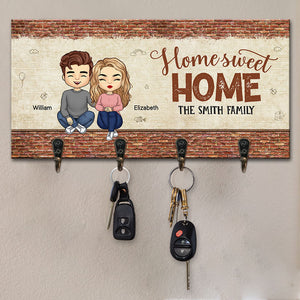 Notre maison, douce maison - Porte-clés personnalisé pour la famille, porte-clés - Cadeau pour les membres de la famille