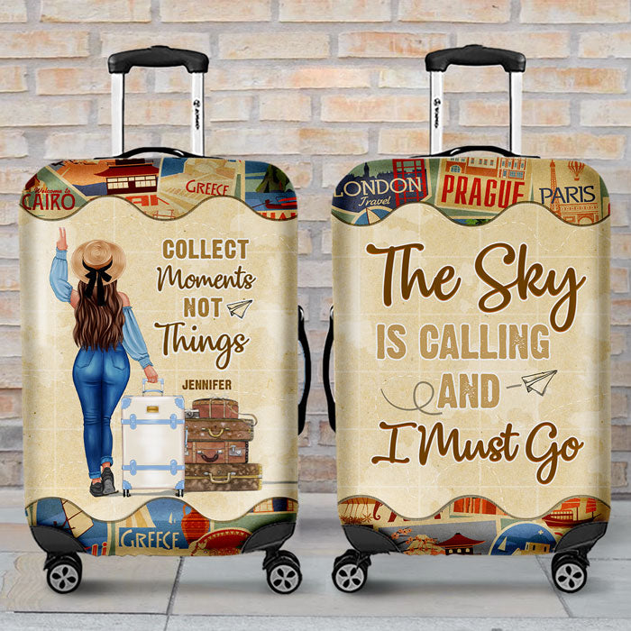 Si ce n'est pas maintenant, alors quand ? - Housse de bagage personnalisée pour voyage - Cadeau pour les amoureux du voyage