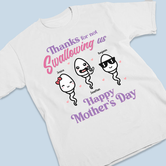 Bonne fête des mères - T-shirt unisexe personnalisé, sweat à capuche, sweat-shirt - Cadeau d'anniversaire pour maman