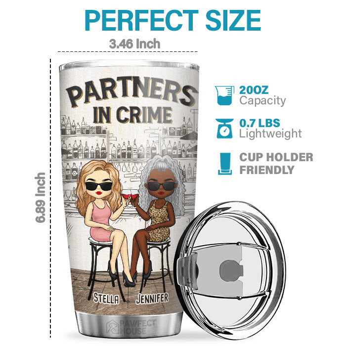 Tolérer les idiots et rester sain d'esprit - Gobelet personnalisé Bestie - Cadeau pour meilleures amies, meilleures amies, sœurs