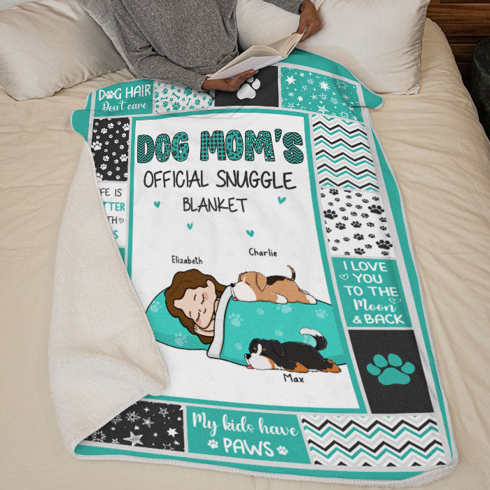 Couverture douillette officielle pour maman chien - Couverture personnalisée pour chien - Cadeau pour propriétaires et amoureux des animaux