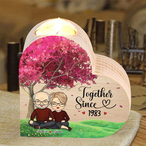 Je suis à toi, pas de retour ni de remboursement - Bougeoir personnalisé en forme de cœur pour couple - Cadeau pour mari et femme, anniversaire