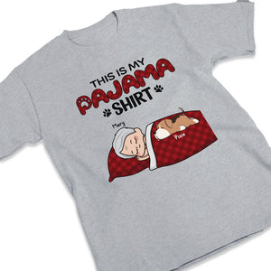 T-shirt pyjama homme et chien - T-shirt unisexe personnalisé, sweat à capuche, sweat-shirt - Cadeau pour propriétaires et amoureux des animaux