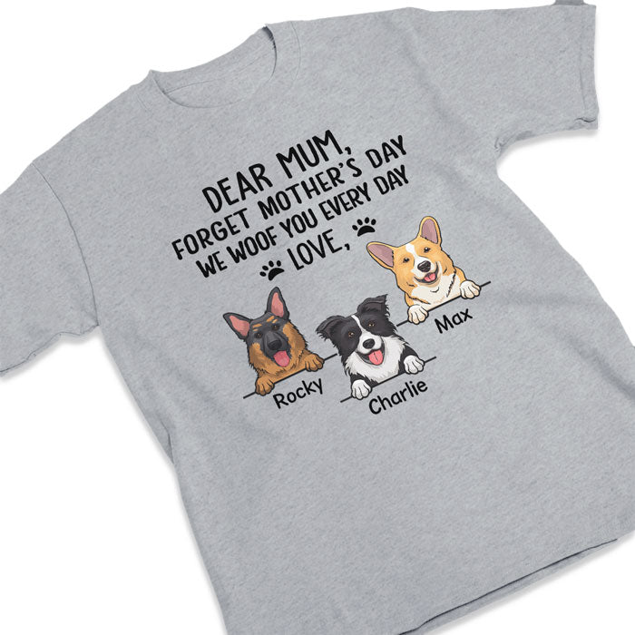 Nous vous adressons un grand merci tous les jours ! T-shirt, sweat à capuche et sweat-shirt unisexe personnalisé pour chien ! Cadeau d'anniversaire, fête des mères, pour les propriétaires d'animaux et les amoureux des animaux.