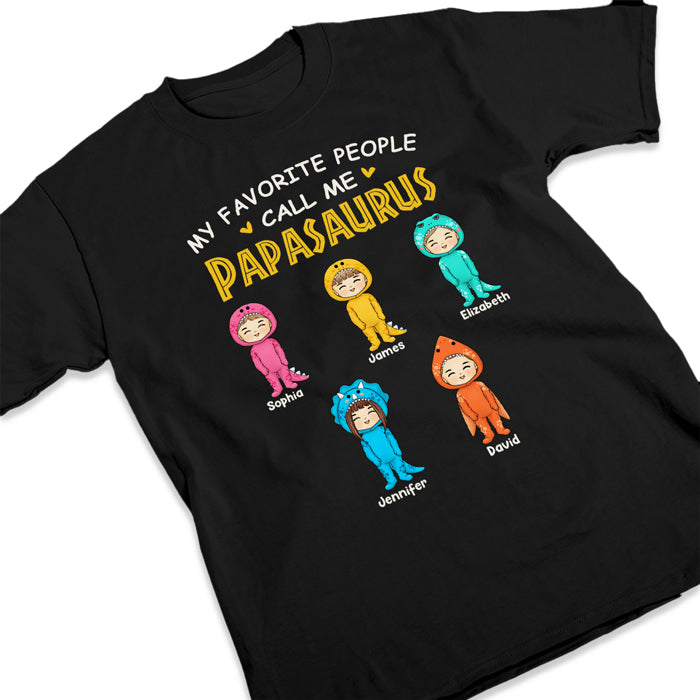 Mes personnes préférées m'appellent Nanasaurus - T-shirt unisexe personnalisé, sweat à capuche, sweat-shirt - Cadeau de fête des mères, d'anniversaire pour grand-mère