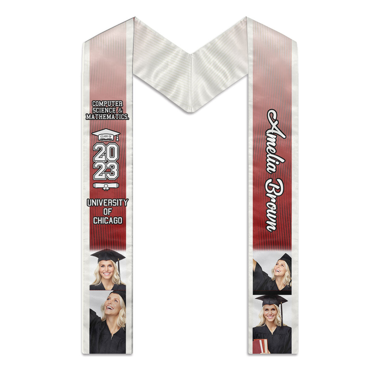 Gift For Graduation's Day, Class Of 2024 - Upload Image, Personalized Graduation Stole