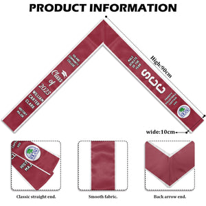 Best Gift For Graduation's Day, Class of 2024 - Personalized Graduation Stole