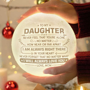 Je t'aimerai toujours, ma chère - Lampe de lune - À ma fille, cadeau pour fille, cadeau de maman pour fille, cadeau d'anniversaire pour fille, cadeau de Noël