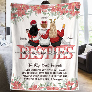 Je veux que tu saches que je t'aime et que je t'apprécie - Couverture personnalisée personnalisée - Cadeau pour meilleure amie, meilleure amie, sœur, cadeau d'anniversaire pour meilleure amie et amie, cadeau de Noël