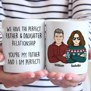 Nous avons la relation parfaite - Tasse personnalisée familiale - Cadeau pour les membres de la famille