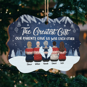 Brothers And Sisters Never Apart - Personalized Custom Benelux Shaped Wood/Aluminum Christmas Ornament - Gift For Siblings, Christmas New Arrival Gift