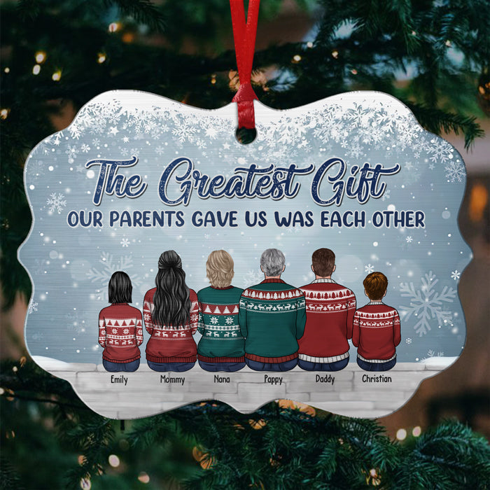 La vie est meilleure entre frères et sœurs - Décoration familiale personnalisée en bois et aluminium, forme Benelux - Cadeau de Noël pour frères et sœurs