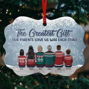 La vie est meilleure entre frères et sœurs - Décoration familiale personnalisée en bois et aluminium, forme Benelux - Cadeau de Noël pour frères et sœurs