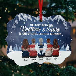 Le plus beau cadeau que nos parents nous ont offert - Décoration de Noël personnalisée en bois/aluminium de forme Benelux - Cadeau pour frères et sœurs, cadeau de Noël