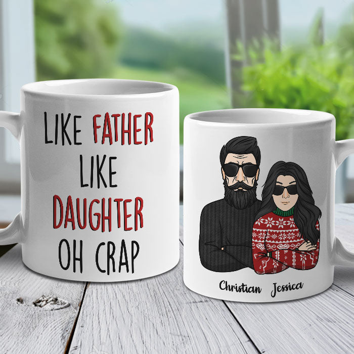 Like Father Like Daughter, Like Mother Like Son, Best Friends For Life - Personalized Mug.