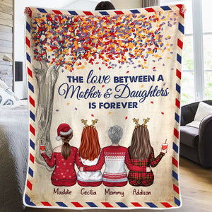 L'amour entre une mère et ses filles est éternel - Couverture personnalisée - Cadeau pour la famille, cadeau de Noël