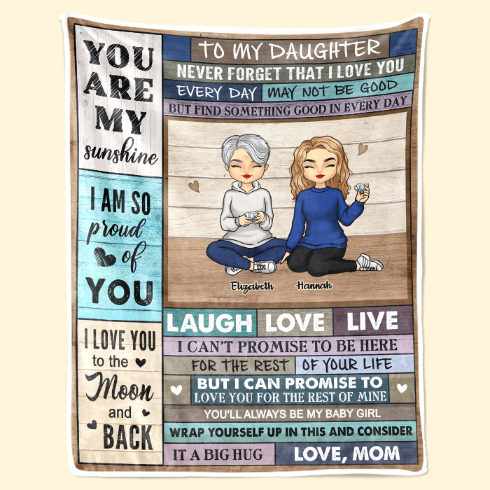N'oublie jamais que je t'aime - Couverture personnalisée pour la famille - Cadeau de Noël pour les membres de la famille