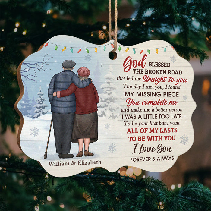 Je t'aime, pour toujours et à jamais - Décoration de Noël en bois personnalisée en forme de Benelux - Cadeau pour couple, mari, femme, anniversaire, fiançailles, mariage, cadeau de mariage, cadeau de Noël