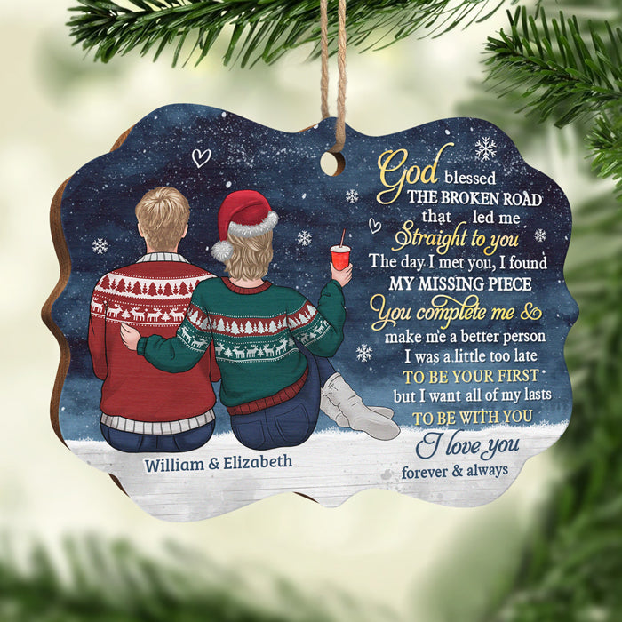 Tu me complète – Décoration de Noël en bois personnalisée en forme de Benelux – Cadeau pour couple, mari et femme, anniversaire, fiançailles, mariage, cadeau de mariage, cadeau de Noël