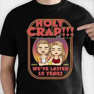 Oh là là ! On a tenu des années ! T-shirt, sweat à capuche ou sweat-shirt unisexe personnalisé – Cadeau pour couple, mari et femme, anniversaire, fiançailles, mariage, etc.