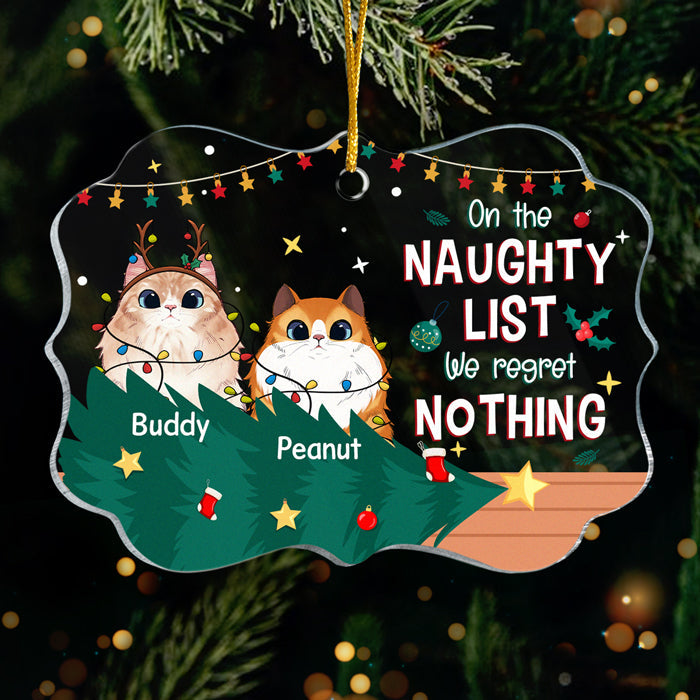 J'ai été un très bon chat/chien cette année - Décoration de Noël personnalisée en acrylique en forme de Benelux - Télécharger une image, cadeau pour les amoureux des animaux, cadeau de Noël