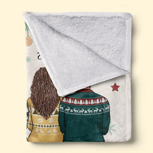 Les membres de la famille ne sont jamais séparés au fond du cœur - Couverture personnalisée pour la famille - Cadeau de Noël pour les frères et sœurs