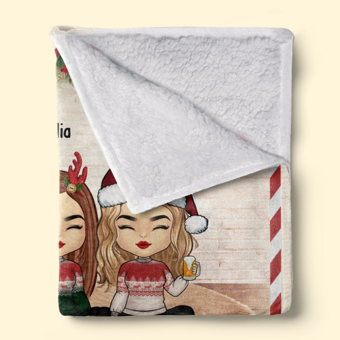 Voici une autre année de liens ensemble - Couverture personnalisée Bestie - Cadeau de Noël pour les meilleures amies, BFF, sœurs