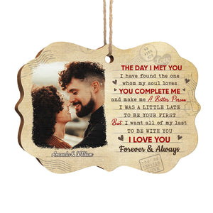Je t'aime pour toujours - Décoration de Noël personnalisée en bois en forme de Benelux - Télécharger une image, cadeau pour couple, mari et femme, anniversaire, fiançailles, mariage, cadeau de mariage, cadeau de Noël