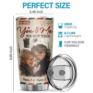 Toi et moi, on a ça ! Gobelet personnalisé ! Télécharger une image, cadeau pour couple, mari et femme, anniversaire, fiançailles, mariage, cadeau de mariage