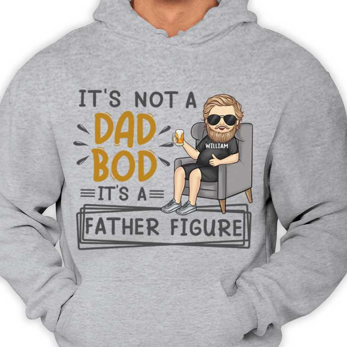 Ce n'est pas un corps de papa - Cadeau pour papa, grand-père - T-shirt unisexe personnalisé, sweat à capuche