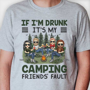 C'est la faute de mon ami campeur - T-shirt unisexe personnalisé, sweat à capuche - Cadeau pour les amateurs de camping, cadeau pour la meilleure amie