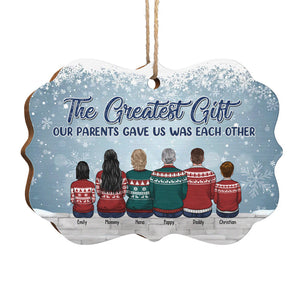 L'amour entre frères et sœurs est l'une des plus grandes bénédictions de la vie - Décoration familiale personnalisée - Bois/Aluminium en forme de Benelux - Cadeau de Noël pour frères et sœurs