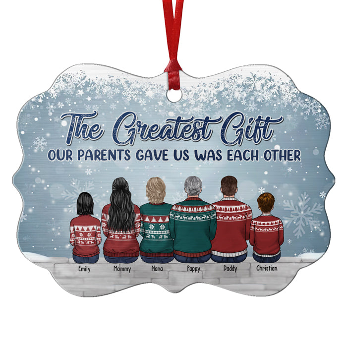 L'amour entre frères et sœurs est l'une des plus grandes bénédictions de la vie - Décoration familiale personnalisée - Bois/Aluminium en forme de Benelux - Cadeau de Noël pour frères et sœurs