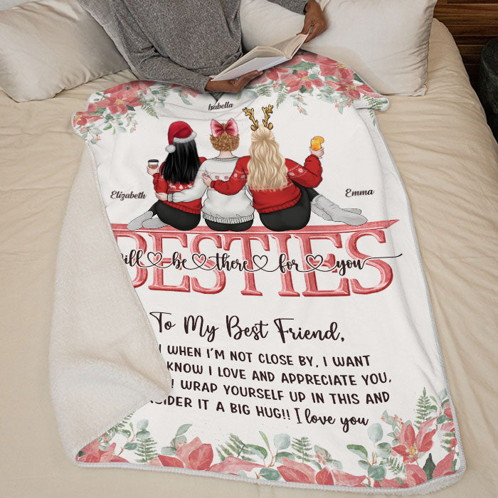 Je veux que tu saches que je t'aime et que je t'apprécie - Couverture personnalisée personnalisée - Cadeau pour meilleure amie, meilleure amie, sœur, cadeau d'anniversaire pour meilleure amie et amie, cadeau de Noël