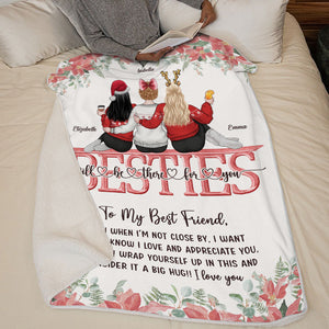 Je veux que tu saches que je t'aime et que je t'apprécie - Couverture personnalisée personnalisée - Cadeau pour meilleure amie, meilleure amie, sœur, cadeau d'anniversaire pour meilleure amie et amie, cadeau de Noël