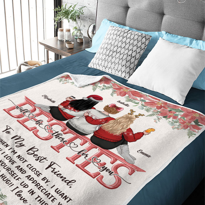Je veux que tu saches que je t'aime et que je t'apprécie - Couverture personnalisée personnalisée - Cadeau pour meilleure amie, meilleure amie, sœur, cadeau d'anniversaire pour meilleure amie et amie, cadeau de Noël