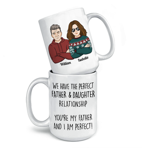 Nous avons la relation parfaite - Tasse personnalisée familiale - Cadeau pour les membres de la famille