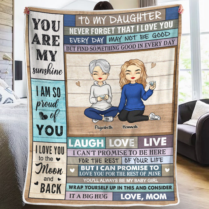 N'oublie jamais que je t'aime - Couverture personnalisée pour la famille - Cadeau de Noël pour les membres de la famille