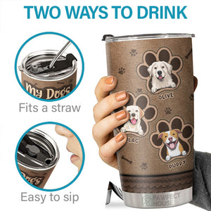 Mes chiens me trouvent génial - Gobelet personnalisé - Cadeau pour les amoureux des chiens, propriétaires de chiens, cadeau pour chien, cadeau pour les amoureux des animaux