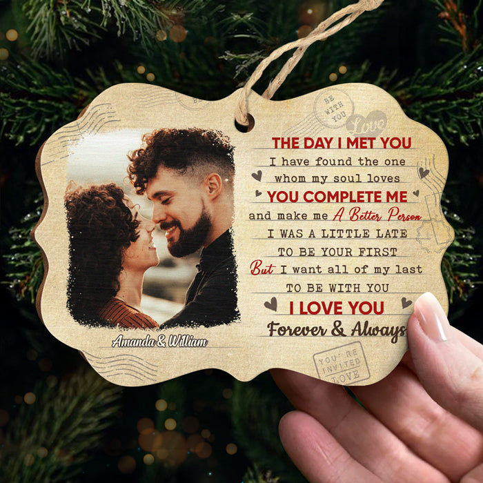 Je t'aime pour toujours - Décoration de Noël personnalisée en bois en forme de Benelux - Télécharger une image, cadeau pour couple, mari et femme, anniversaire, fiançailles, mariage, cadeau de mariage, cadeau de Noël