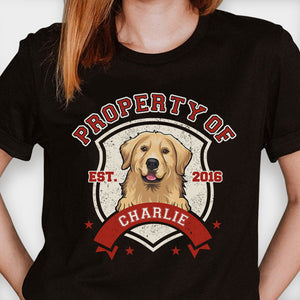 Property Of My Dog - Gift for Dog Lovers - Personalized Unisex T-Shirt, Hoodie.