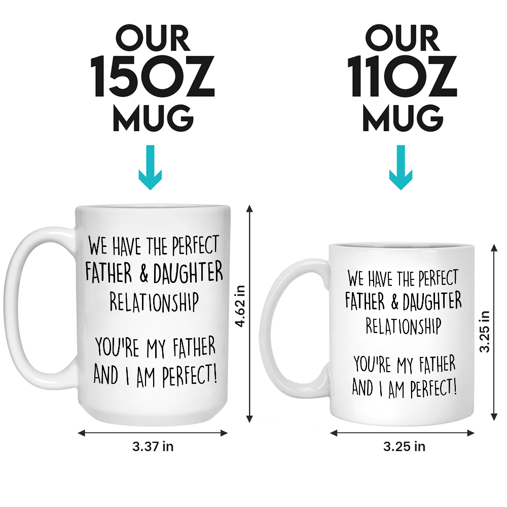 Nous avons la relation parfaite - Tasse personnalisée familiale - Cadeau pour les membres de la famille
