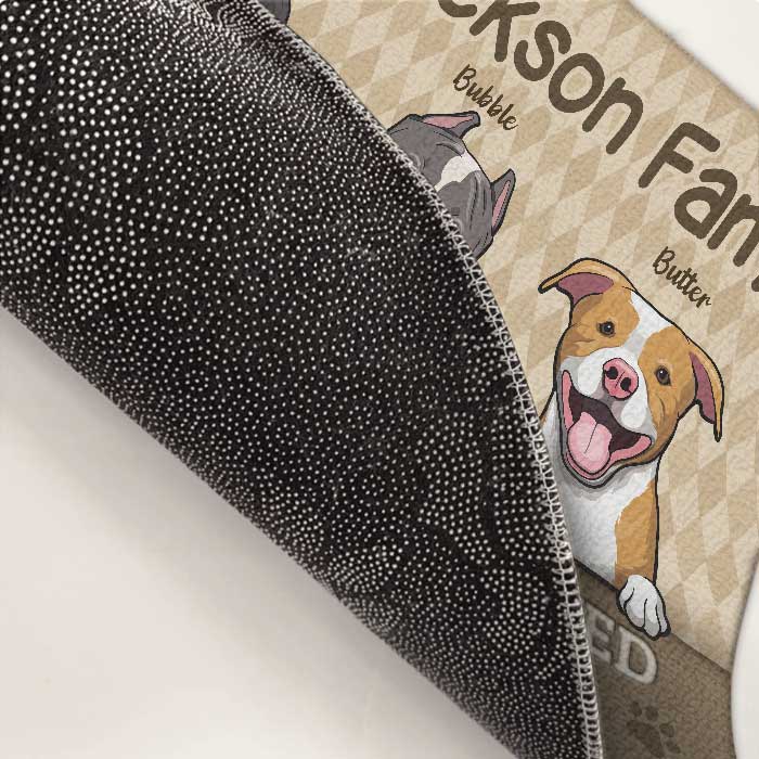 Tous les invités doivent être approuvés par les animaux - Tapis décoratif personnalisé - Télécharger une image, Cadeau pour les amoureux des animaux, Propriétaires d'animaux, Cadeau pour animaux